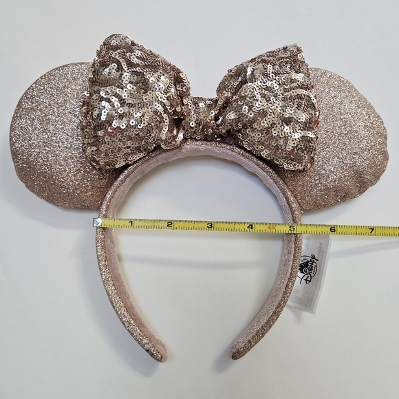 Disney Rose Gold Minnie Mouse Ears Headband - Picture 7 of 7